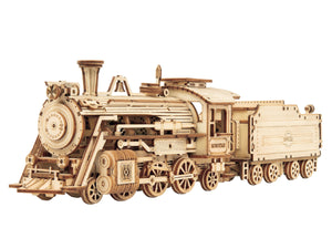 Echo Six Hobbies - ROKR Prime Steam Express Train 3D Wooden Puzzle (ROEMC501), image 1