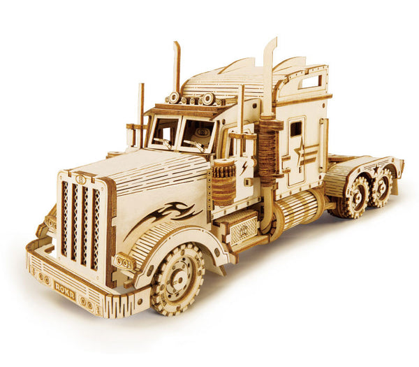 Echo Six Hobbies - ROKR Heavy Truck Scale Model 3D Wooden Puzzle (ROEMC502), image 1