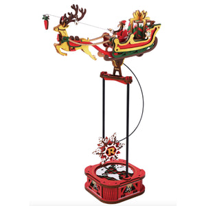 Echo Six Hobbies - ROKR Santa on Sleigh Pendulum Balance Toy 3D Puzzle (ROEMCD05), image 1