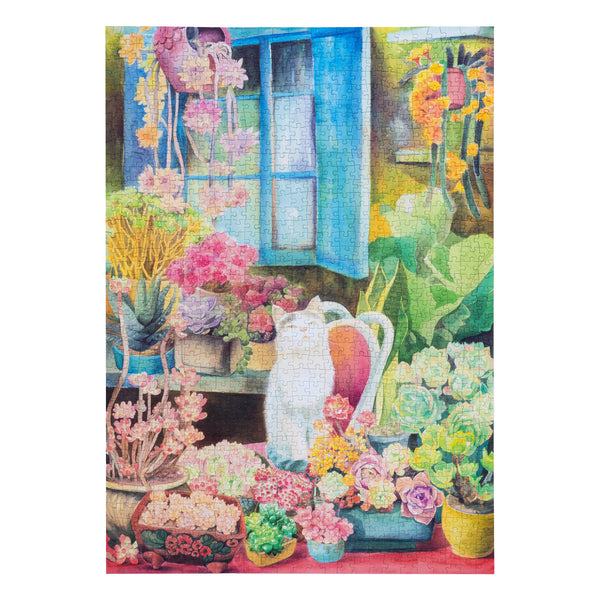 Echo Six Hobbies Rowood Cat's Plant Yard 1000-piece jigsaw puzzle PT012