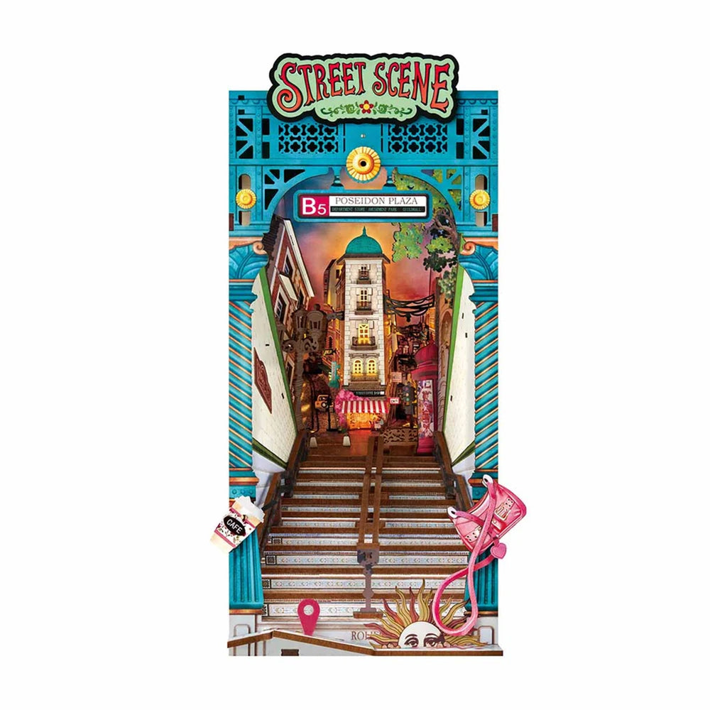 Echo Six Hobbies Rolife Street Scene TGB13 book nook, product image 1
