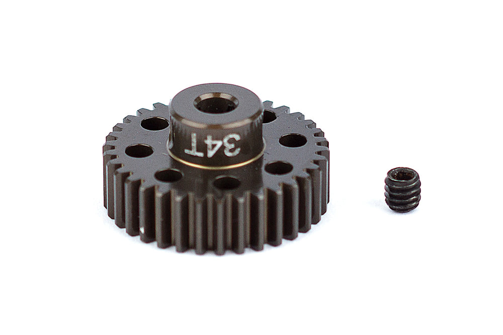 Echo Six Hobbies. Team Associated FT Aluminum Pinion Gear, 34T 48P, 1/8" shaft