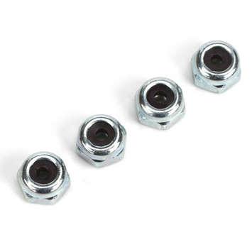 Echo Six Hobbies - Dubro 4-40 Nylon Insert Lock Nuts, Zinc Plated 4/pkg