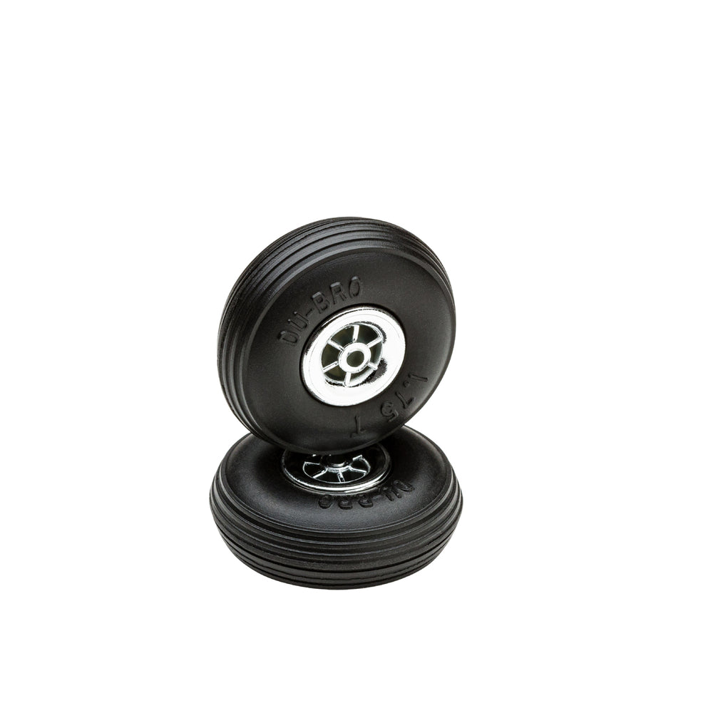 Echo Six Hobbies - Dubro 1-3/4" Diameter Treaded Chrome Wheels 2/pkg