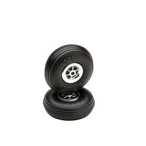 Echo Six Hobbies - Dubro 1-3/4" Diameter Treaded Chrome Wheels 2/pkg