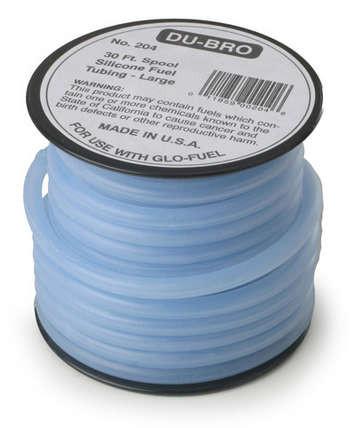 Echo Six Hobbies - Dubro 30' Super Blue Silicone Tubing, Large (1/8" ID)