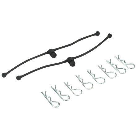 Echo Six Hobbies Dubro Body Klip Retainers-Black