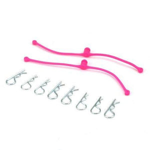 Echo Six Hobbies Dubro Body Klip Retainers-Pink