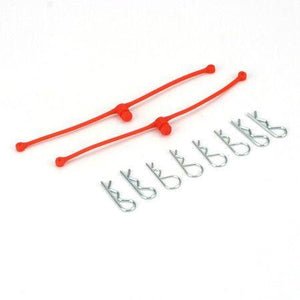 Echo Six Hobbies Dubro Body Klip Retainers-Orange