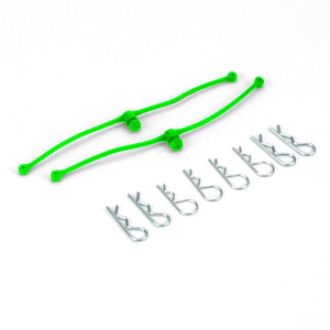 Echo Six Hobbies Dubro Body Klip Retainers-Green