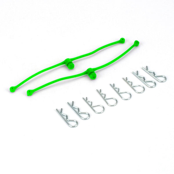Echo Six Hobbies Dubro Body Klip Retainers-Green