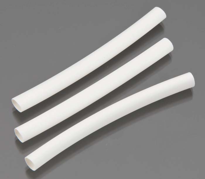 Echo Six Hobbies Dubro 3/16" Diameter Heat Shrink Tubing White 3/pkg