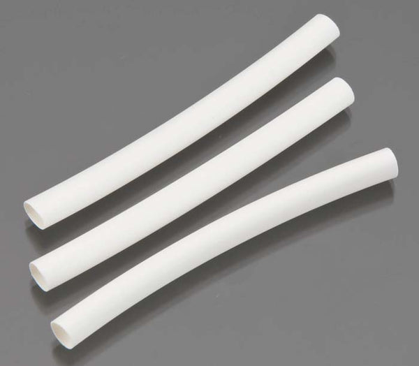 Echo Six Hobbies Dubro 3/16" Diameter Heat Shrink Tubing White 3/pkg