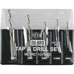 Echo Six Hobbies - Dubro 10pc Metric Tap & Drill Set