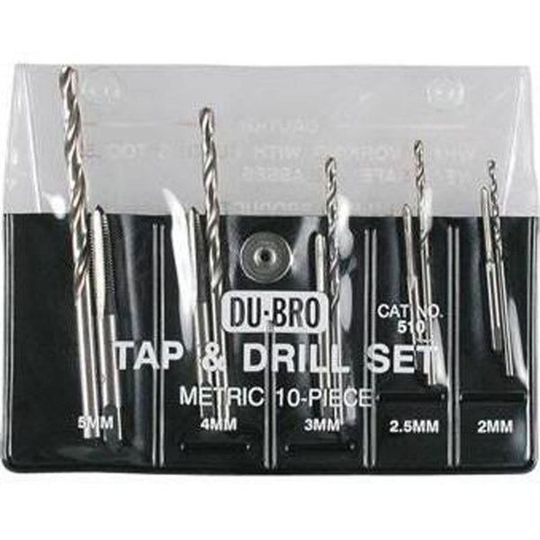 Echo Six Hobbies - Dubro 10pc Metric Tap & Drill Set