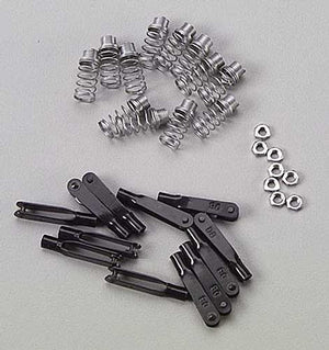 Echo Six Hobbies - Dubro 4-40 Spring Steel Kwik-Links (For .093 Wire) 12/pkg
