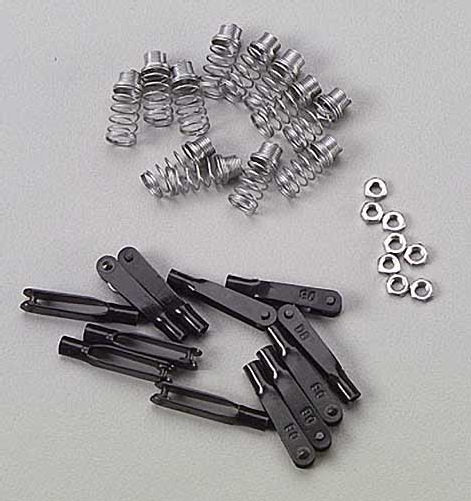 Echo Six Hobbies - Dubro 4-40 Spring Steel Kwik-Links (For .093 Wire) 12/pkg