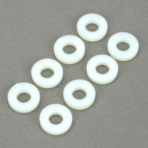 Echo Six Hobbies - Dubro #8 Nylon Flat Washer 8/pkg