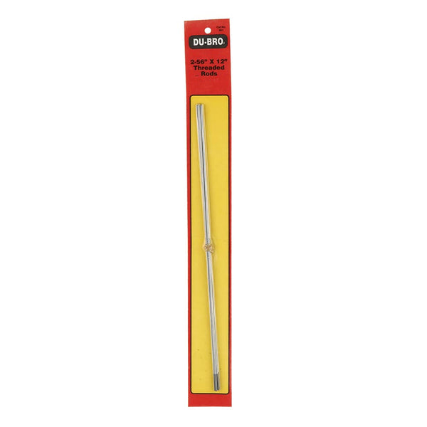 Echo Six Hobbies Dubro 2-56x12" Threaded Rods 6/pkg
