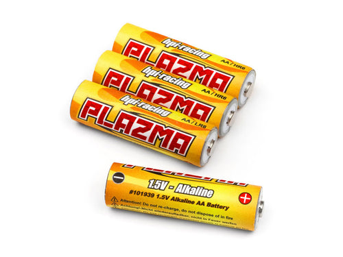 Echo Six Hobbies HPI Racing Plazma four-pack of 1.5 V alkaline AA batteries