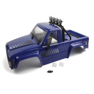 Echo Six Hobbies HPI Racing blue Toyota Hilux SR5 painted Venture18 replacement body