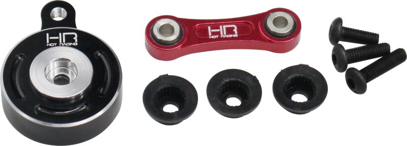 Echo Six Hobbies. Hot Racing Fixed Link Steering Servo Saver, for Arrma 1/10 4x4