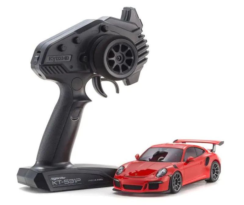 Echo Six Hobbies. Kyosho Mini-Z RWD Porsche 911 GTR RS MR-04 Readyset, Lavaorange