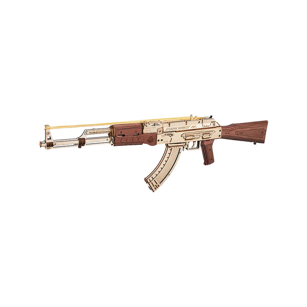Echo Six Hobbies ROKR AK-47 rubber band toy gun 3D wooden puzzle