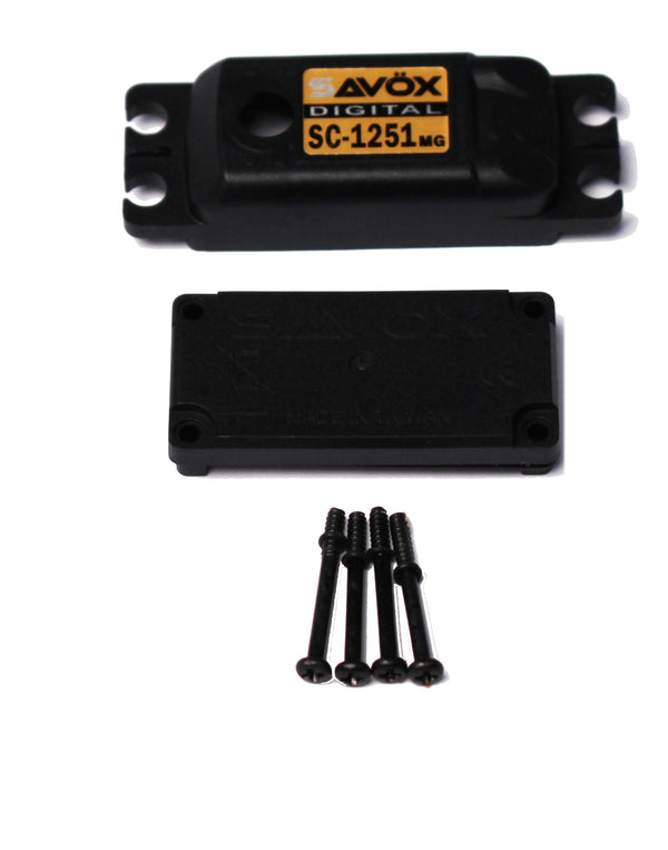 Echo Six Hobbies. Savox Top & Bottom Servo Case with 4 Screws, for SC1251MG