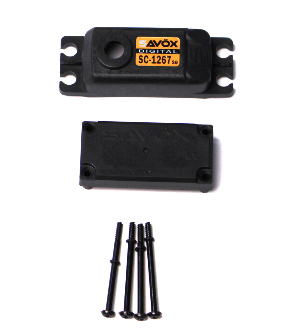 Echo Six Hobbies. Savox 1267SG TOP & BOTTOM SERVO CASE WITH 4 SCREWS