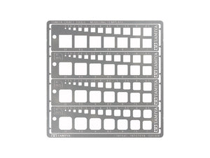 Echo Six Hobbies Tamiya Modeling Template Square 1-10mm