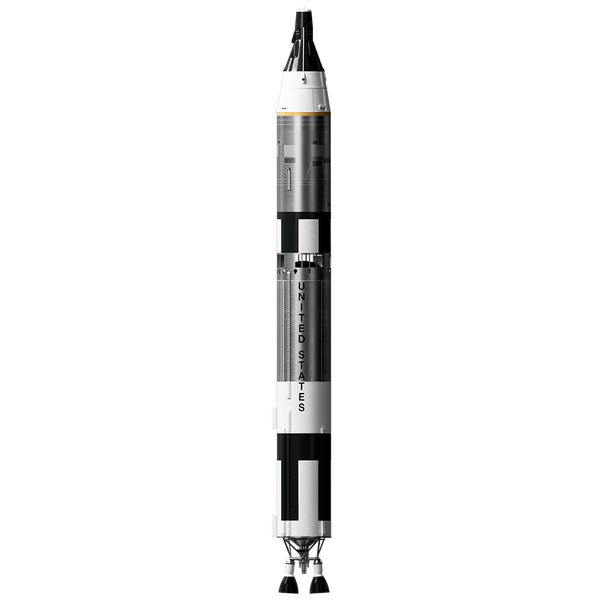 Estes Rockets - Gemini Titan Model Rocket showcasing detailed black and white design inspired by historic space missions, perfect for STEM education and family learning activities.