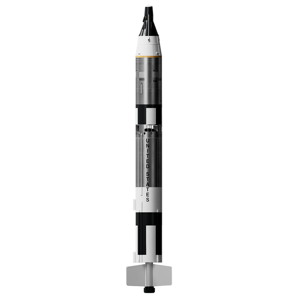 Estes Rockets - Gemini Titan Model Rocket showcasing detailed side fins, designed for educational STEM learning and family-friendly hands-on model rocket building.