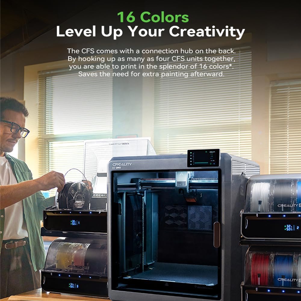 Echo Six Hobbies Creality Official CFS, Multi Color 3D Printer Automatically Filament System, Anti-Moisture Filament – Image 2 | DroneNerds