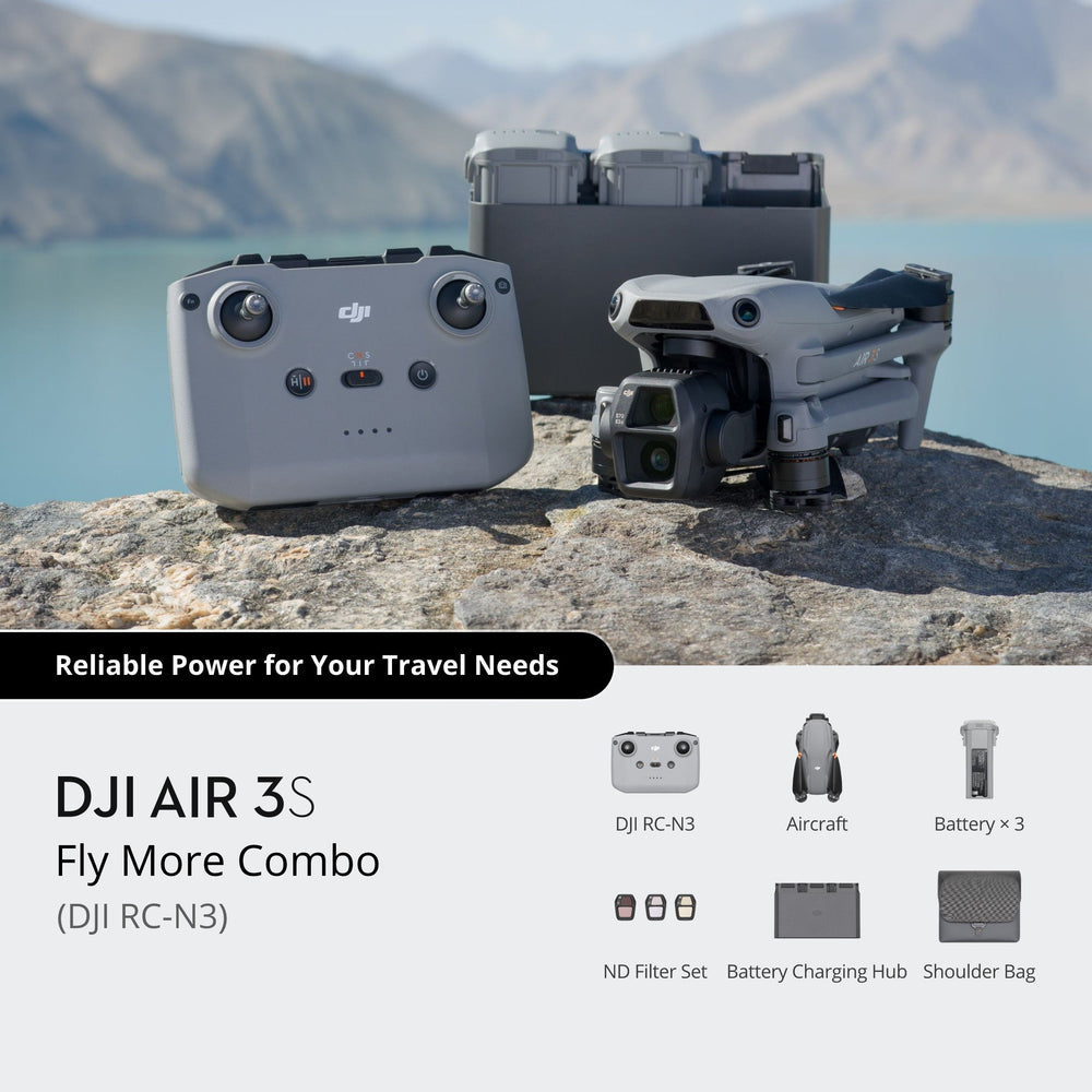 Echo Six Hobbies DJI Air 3S Fly More Combo (DJI RC-N3) – Image 1 | DroneNerds