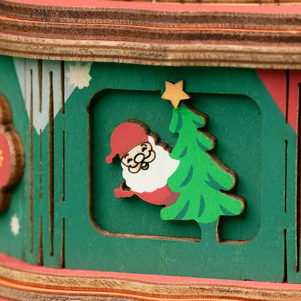 Echo Six Hobbies Rolife Christmas Town wooden music box, product image 2