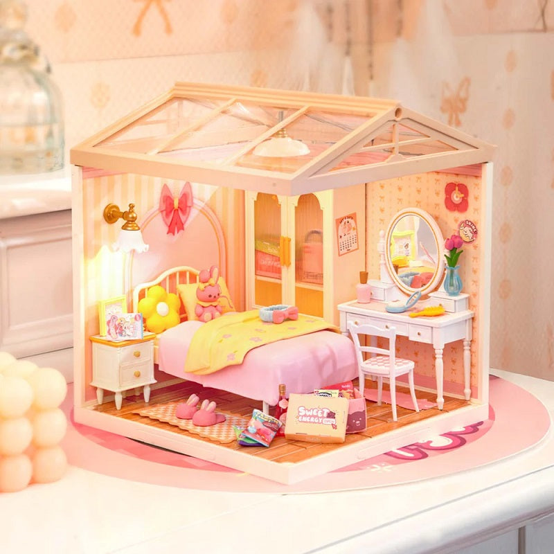 Echo Six Hobbies Rolife Lovely Pink Bedroom DW016 miniature house, product image 1