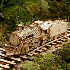 Echo Six Hobbies - ROKR Prime Steam Express Train 3D Wooden Puzzle (ROEMC501), image 2