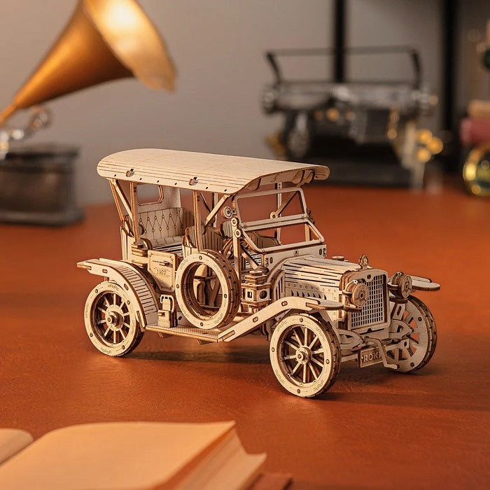 Echo Six Hobbies - ROKR Vintage Car 3D Wooden Puzzle (ROEMC801), image 1