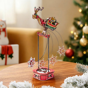 Echo Six Hobbies - ROKR Santa on Sleigh Pendulum Balance Toy 3D Puzzle (ROEMCD05), image 2