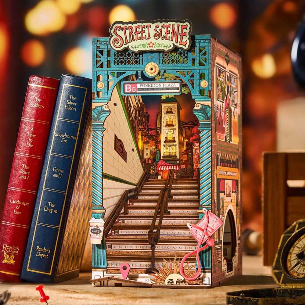 Echo Six Hobbies Rolife Street Scene TGB13 book nook, product image 1