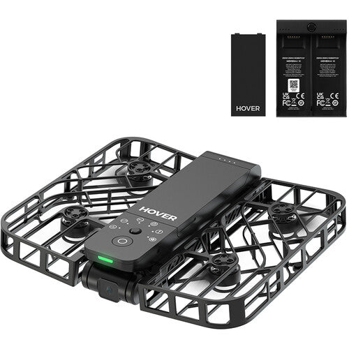 Echo Six Hobbies HOVERAir X1 Self-Flying Camera Drone (Combo, Black)
