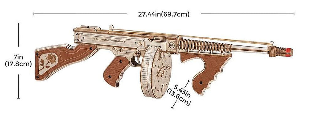 Echo Six Hobbies Robotime ROKR Thompson Submachine Gun LQB01, image 1