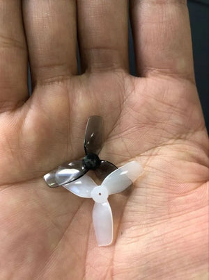 HQProp - Ultralight Whoop Prop 31MMX3 (1.2X1.1X3) (2CW+2CCW)-Poly Carbonate-1MM Shaft — 31mm x 1mm Propellers