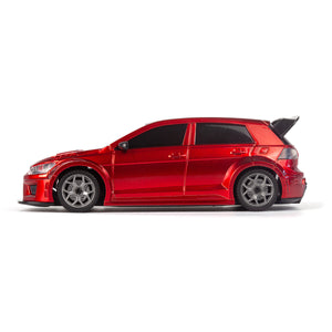 Echo Six Hobbies – BlackZon Myte D red drift car, side profile
