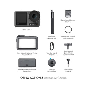 Echo Six Hobbies DJI Osmo Action 3 Adventure Combo Action Camera 4K Waterproof for vlogs Youtube – Image 3 | DroneNerds