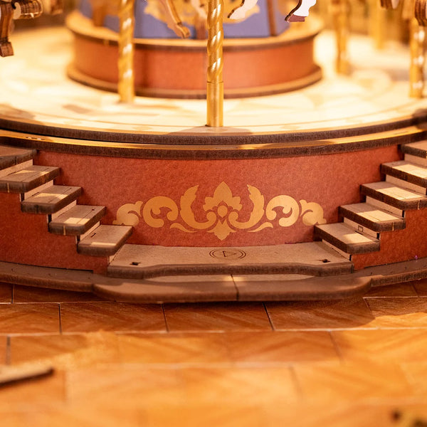 Echo Six Hobbies Rolife Classic Carousel wooden music box, product image 3