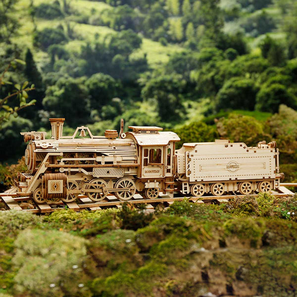 Echo Six Hobbies - ROKR Prime Steam Express Train 3D Wooden Puzzle (ROEMC501), image 3