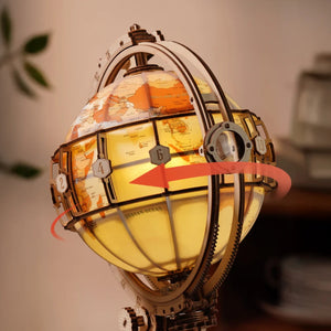 Echo Six Hobbies - ROKR Luminous Globe 3D Wooden Puzzle, Electric Version (ROEST003D), image 3