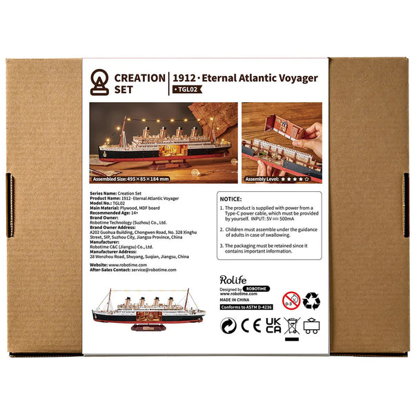 Echo Six Hobbies Rolife 1912 Eternal Atlantic Voyager TGL02, product image 3